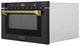 ZLINE Autograph Edition 24" 1.2 Cu. Ft. Black Stainless Steel Built-in Microwave Drawer with Polished Gold Helix Handle-2
