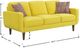 Emerald Home Jax Sunshine Sofa with Two Pillow-2