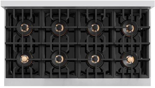 ZLINE 48" 6.7 cu. ft. Dual Fuel Range with 8 Burner DuoPro™ Cooktop and Dual Ovens in Stainless Steel -3