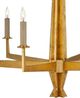 Currey & Company Goldfinch Washed Lucerne Gold Medium Chandelier-5