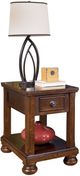 Signature Design by Ashley® Porter 3-Piece Rustic Brown Living Room Table Set-4
