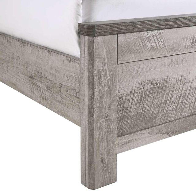 Elements International Millers Cover Gray Twin Panel Bed-3