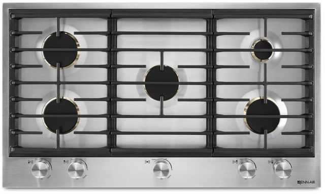 JennAir® 36" Stainless Steel Natural Gas Cooktop