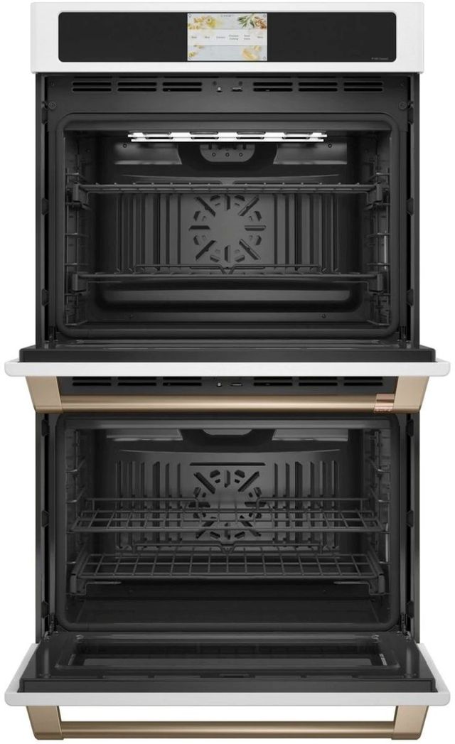 Café™ Professional Series 30" Matte White Double Electric Wall Oven-1