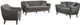 Mazin Furniture Odette Gray Velvet Loveseat-1