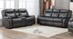 Mazin Furniture Paxton Grey Reclining Loveseat-2