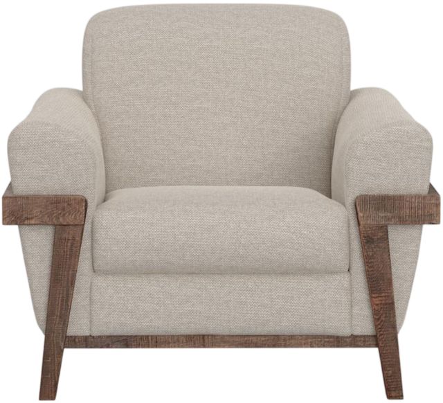 International Furniture Direct Loft Brown Ivory Accent Chair-2