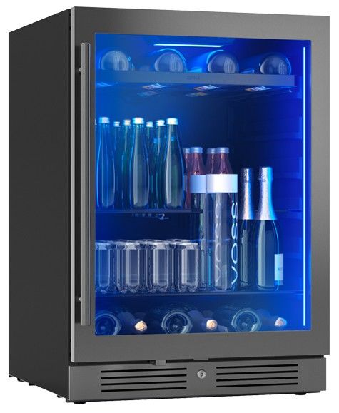 Zephyr Presrv™ 24" 5.6 Cu. Ft. Black Stainless Steel Beverage Center-1