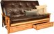 Kodiak Furniture Monterey Oregon Trail Java/Butternut Queen Storage Futon with Mattress-0