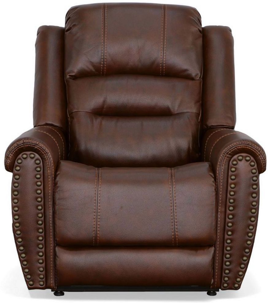 Flexsteel Oscar Power Lift Recliner with Power Headrest Dewey Furniture Vermilion OH