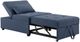 Powell® Dozer Blue Twin Sleeper Chair-1