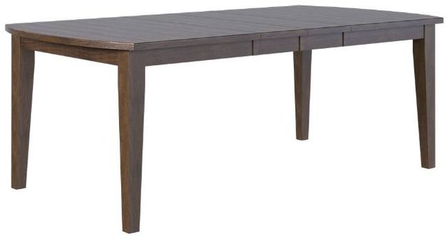 Country View Woodworking Customizable Bakersfield Sap Cherry Top 42" Dining Table with Brown Maple Base-0