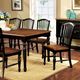 Furniture of America® Mayville Antique Oak Dining Table with Black Legs-2