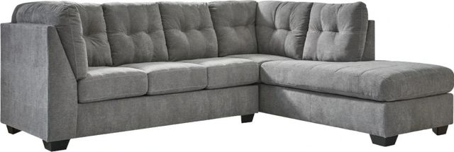 Signature Design by Ashley® Marleton 2-Piece Gray Right-Arm Facing Sectional and Chaise-2
