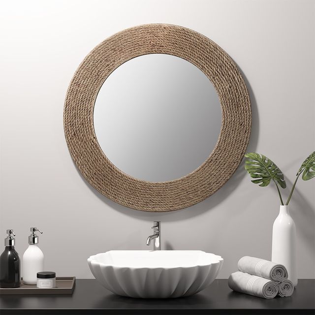 Olliix by Madison Park Cove Jute Mirror-4