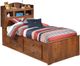 Signature Design by Ashley® Barchan 2-Piece Medium Brown Twin Bookcase Bed Set-1