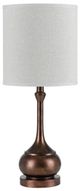 Cal® Lighting & Accessories Tapron Rust/White Accent Lamp-0