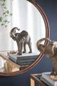 A & B Home Bingley Brown Round Mirror-5