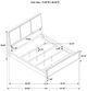 Coaster® Arini 4-Piece Black/Cream California King Upholstered Bedroom Set-5