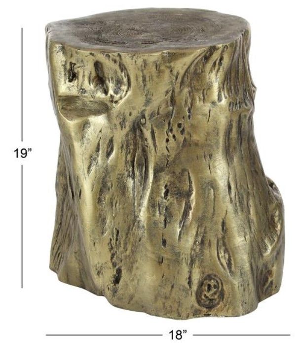 Deco Marche Satin Gold Accent Table-2