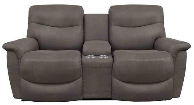 La-Z-Boy® James Steel Power Reclining Loveseat with Console, Headrest and Lumbar-1