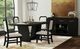 Elements International Ridgemont 5-Piece Black Grain/White Dining Set-1
