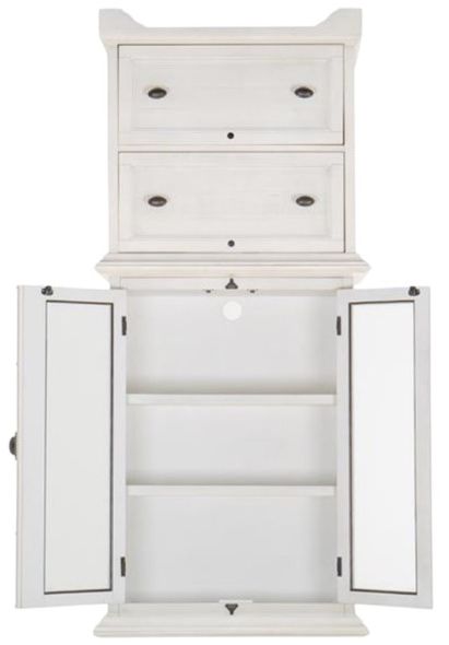 Magnussen Home® Bronwyn Alabaster Lateral File with Hutch-3