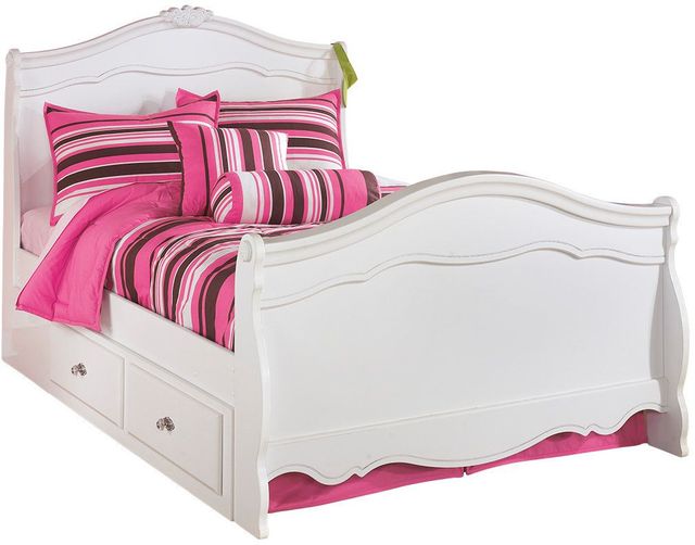 Signature Design by Ashley® Exquisite 2-Piece White Full Sleigh Bed Set-1