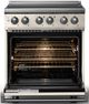 Viking® 5 Series 30" Pure White Pro Style Induction Range with Polished Chrome Trim-1