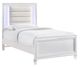 Elements International Twenty Nine White Youth Twin Bed-0