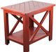 American Heartland Manufacturing Rustic Crossboard End Table-0