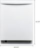 Kenmore® 24" White Top Control Built-In Dishwasher with UltraWash® Plus System and Removable 3rd Rack White-1