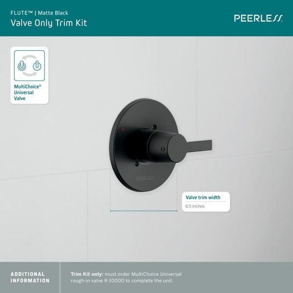 Peerless Flute™ Matte Black Valve Trim Kit-2
