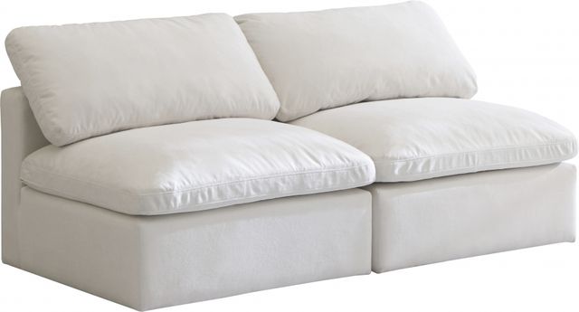 Meridian Furniture Plush 2-Piece Cream Modular Sectional-0