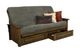 Kodiak Furniture Washington  Marmont Thunder/Rustic Walnut Queen Queen Storage Futon with Mattress-0