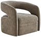 Uttermost® Breis Taupe Velvet Swivel Barrel Chair-0