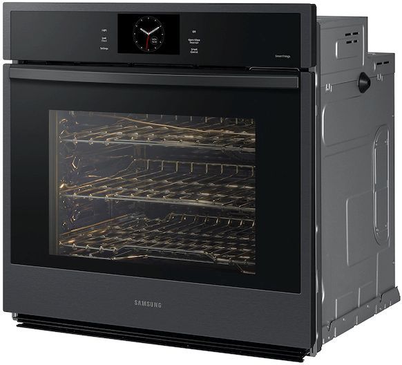 Samsung 30" Matte Black Single Electric Wall Oven-2