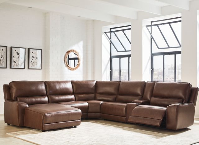 Signature Design by Ashley® DeepWakes 6-Piece Canyon Left-Arm Facing Power Reclining Sectional and Chaise-1