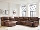 Signature Design by Ashley® DeepWakes 6-Piece Canyon Left-Arm Facing Power Reclining Sectional and Chaise-1