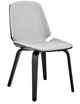 Armen Living Brinley Gray/Black Dining Chair-0