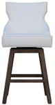 Nest Home Collections Lacey Barbury Pearl/Medium Gray Swivel Counter Stool-2