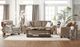 Hughes Furniture 15600 Serenade Taupe Sofa and Loveseat Set-0