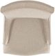 Elements International Stone Taupe Standard Height Parson Arm Chair-4