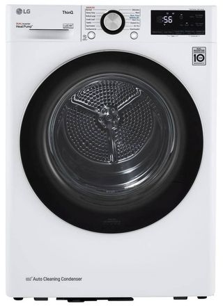 LG 4.2 Cu. Ft. White Front Load Ventless Electric Dryer with Dual Inverter HeatPump™ Technology