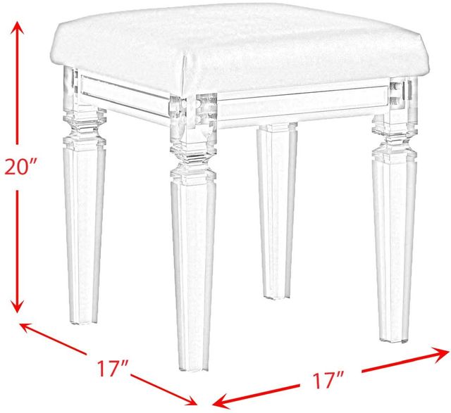 Elements International Twenty Nine Copper Vanity Stool-1