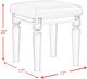 Elements International Twenty Nine Copper Vanity Stool-1