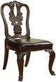 Furniture of America® Bellagio 2-Piece Brown Cherry/Dark Brown Dining Side Chair Set-0