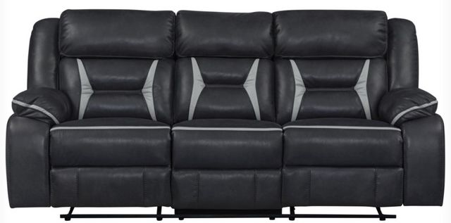 Albany Industries Acropolis Charcoal Power Reclining Sofa