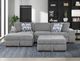 Homelegance® Raife 3-Piece Gray Sleeper Sectional with Left Chaise and Ottoman-1