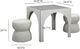 TOV Furniture Tomlin 3-Piece Cream Game Table and Two Ottomans Set-2